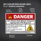 Avery Arc Flash/Danger Labels, Waterproof, UV Resistant, Preprinted, 3.5" x 5", 40 Warning Decal Labels